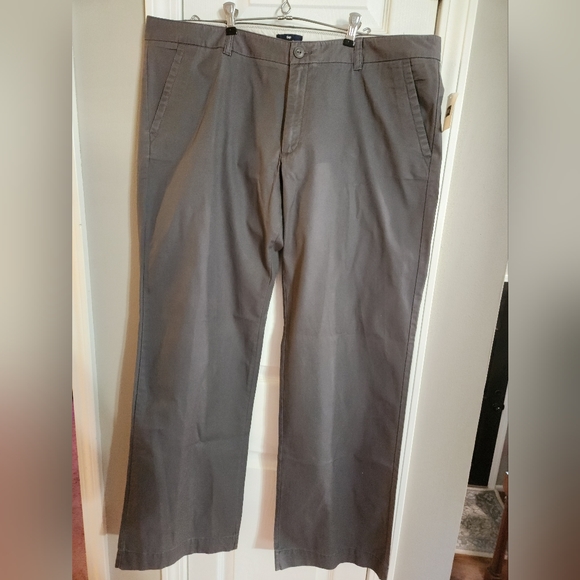 GAP Pants & Jumpsuits Nwt Gap Classic Khaki Pants Long Blue Slate